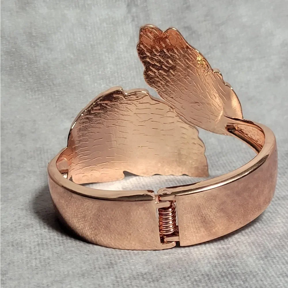 Bypass Bangle Bracelet in Rosetone‎